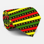 Dreifarbiger Chili Pfefferstreifen Krawatte (Gerollt)