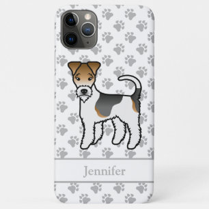 Dreifarbiger Draht-Fuchs-Terrier Süßer Cartoon-Hun Case-Mate iPhone Hülle
