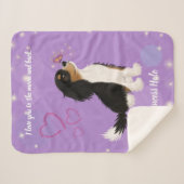 Dreifarbiges Cavalier-Design    Sherpadecke (Vorderseite (Horizontal))