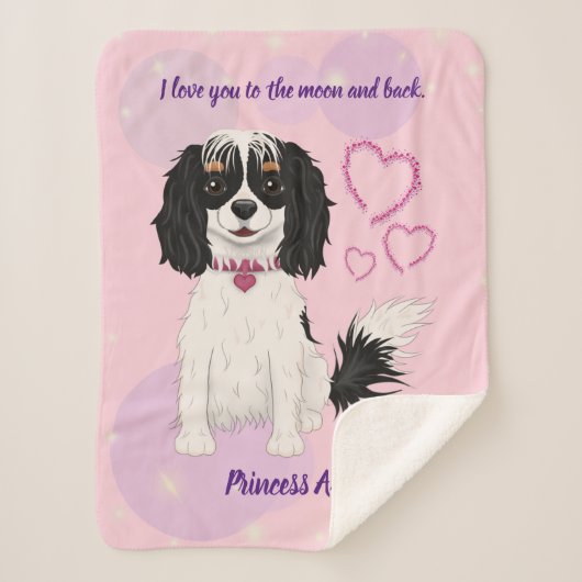 Dreifarbiges Cavalier-Design Sherpadecke (Vorderseite)