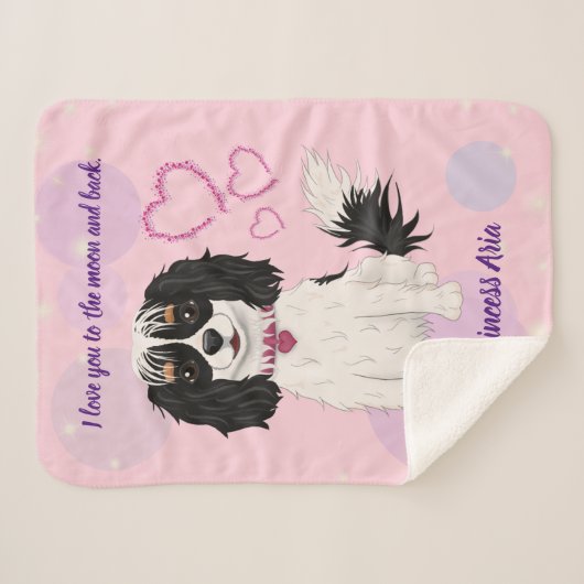 Dreifarbiges Cavalier-Design  Sherpadecke (Vorderseite (Horizontal))