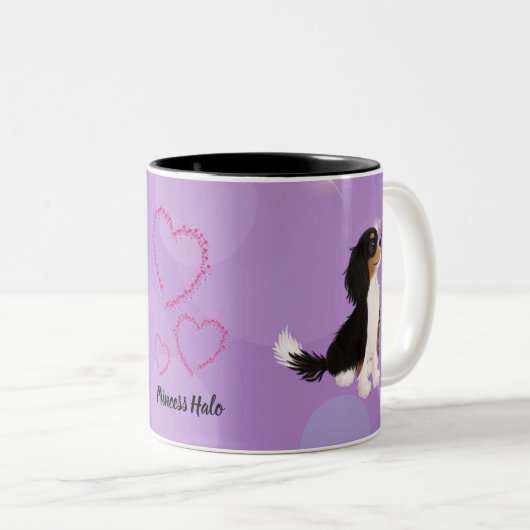 Dreifarbiges Cavalier-Design Zweifarbige Tasse (VorderseiteRechts)