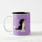 Dreifarbiges Cavalier-Design Zweifarbige Tasse (Links)