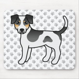 Dreifarbiges Dänisch-Schwedisches Farmhund Süßes C Mousepad