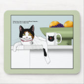 Dreifarbiges Katzengesicht Katzenküche Mousepad (Vorne)