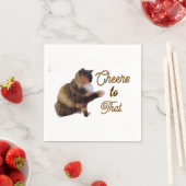 Dreifarbiges Katzenschütteln darauf? Serviette (Beispiel)