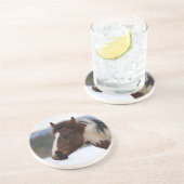 Dreifarbiges Pferd Untersetzer (Seite)