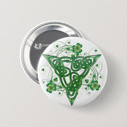 Dreiheitceltic-Klee Button (Vorne & Hinten)