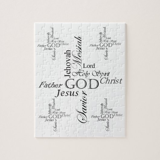 Dreiheits-Namen Puzzle (Vertikal)