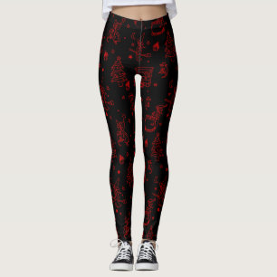 Dreikönig Christmas Hexe Befana schwarz Leggings