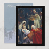 Dreikönigs-Weihnachtskarte Mitteilungskarte (Vorne/Hinten)
