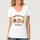 Dreimal die Cupcakes, Triple Fun! T-Shirt (Vorderseite)