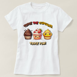 Dreimal die Cupcakes, Triple Fun! T-Shirt