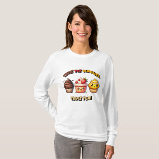 Dreimal die Cupcakes, Triple Fun! T-Shirt