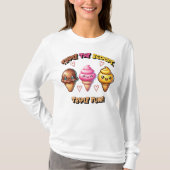 Dreimal die Scoops, Triple Fun! T-Shirt (Vorderseite)