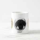 Dreimal gezogener Name der Fotocollage Kaffeetasse (Mittel)