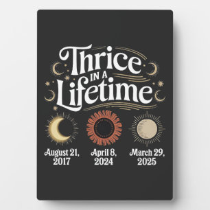 Dreimal im Leben 2025 Solar Eclipse Astronomie Fotoplatte
