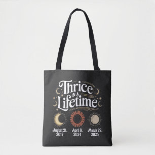 Dreimal im Leben 2025 Solar Eclipse Astronomie Tasche