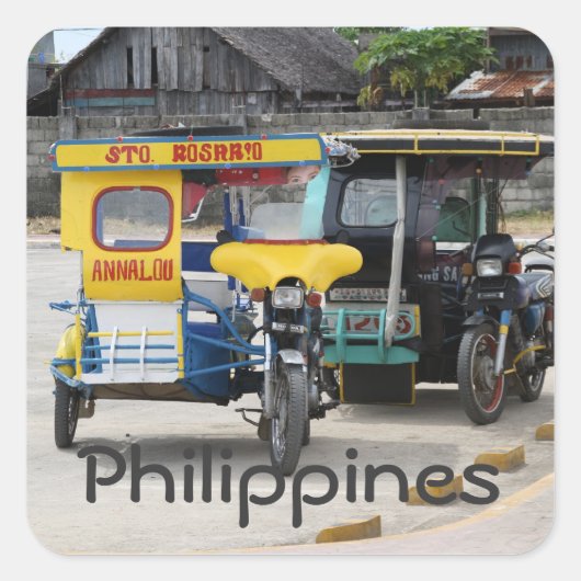 dreimal quadratischer aufkleber (Vorderseite)