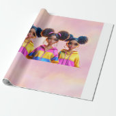 Dreipuppen-Geschenkpapier Geschenkpapier (Ungerollt)