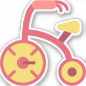 Dreirad Aufkleber (Vorderseite)