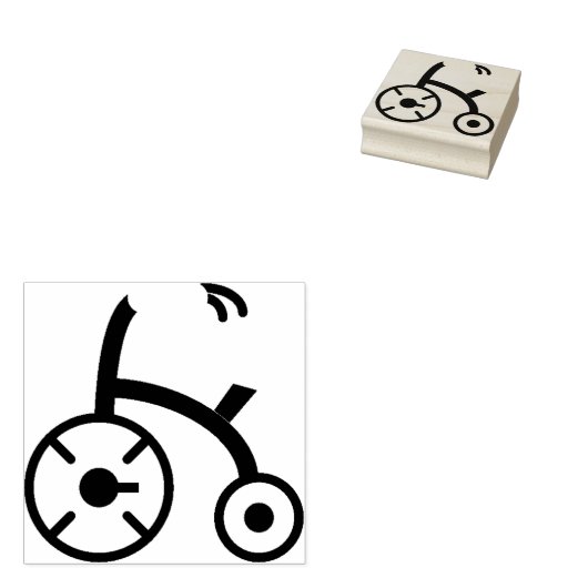 Dreirad Gummistempel (Stempel)