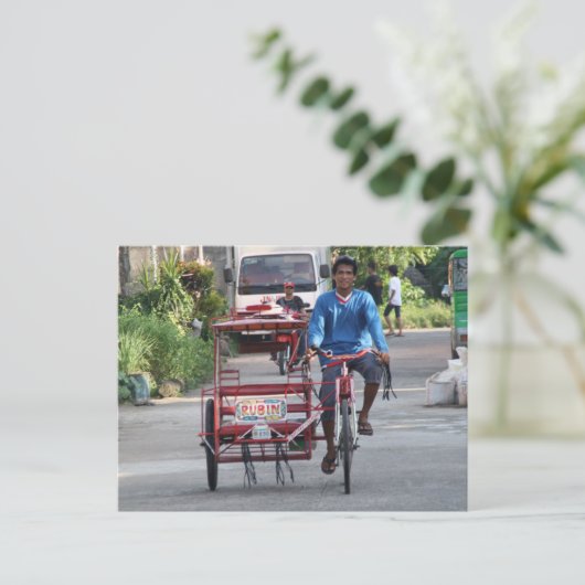 Dreirad Postkarte (Stehend Vorderseite)