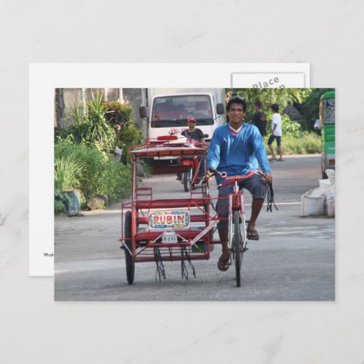 Dreirad Postkarte (Vorne/Hinten)