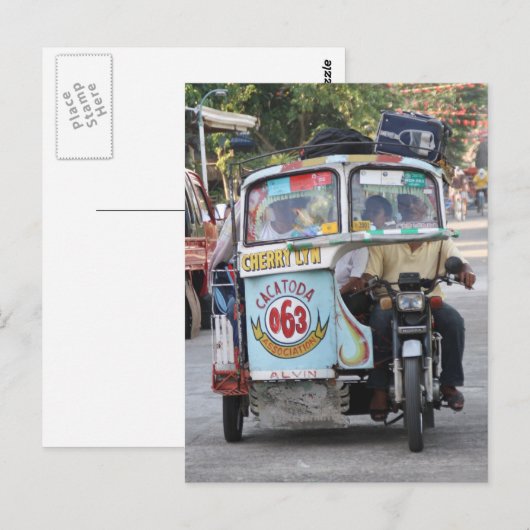 Dreirad Postkarte (Vorne/Hinten)