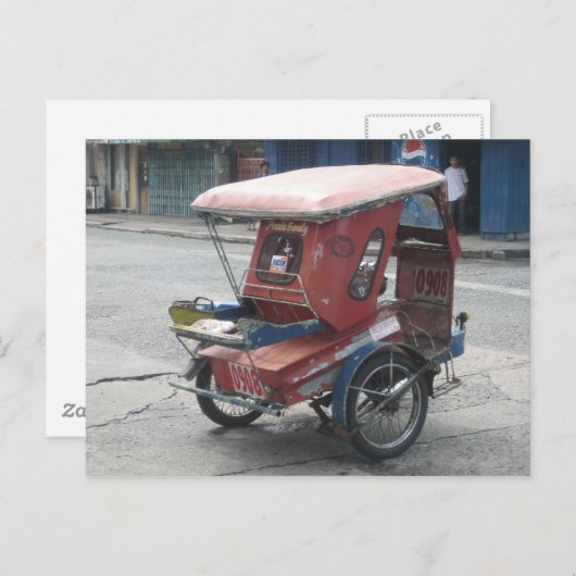 Dreirad Postkarte (Vorne/Hinten)