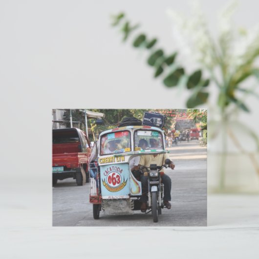 Dreirad Postkarte (Stehend Vorderseite)