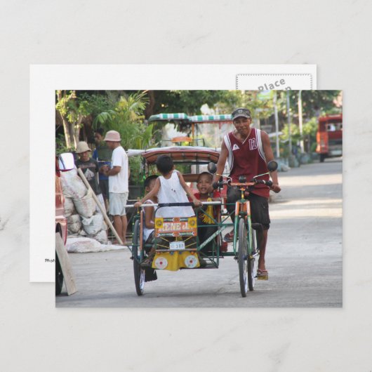 Dreirad Postkarte (Vorne/Hinten)