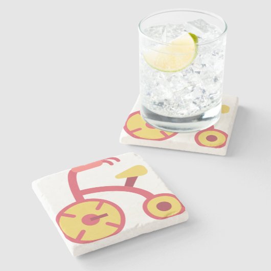 Dreirad Steinuntersetzer (Seitenansicht)