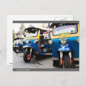 Dreiräder in Thailand Postkarte (Vorne/Hinten)