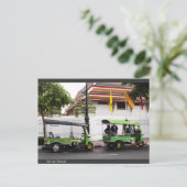 Dreiräder in Thailand Postkarte (Stehend Vorderseite)
