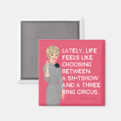 Dreiringzirkus Magnet (Vorderseite/Rückseite)