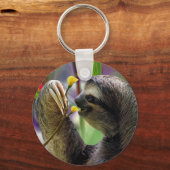 Dreischneider-Baum-Faultier Schlüsselanhänger (Vorderseite)