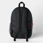 Dreischneidtasche Bedruckter Rucksack (Rückseite)