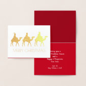 Dreiseitige Weihnachtskarten Folienkarte (Anzeige)