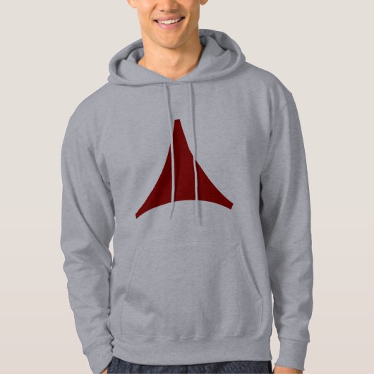 Dreiseitiger Pfeil Hoodie (Vorderseite)