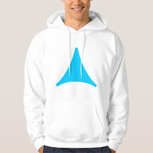 Dreiseitiger Pfeil Hoodie (Vorderseite)