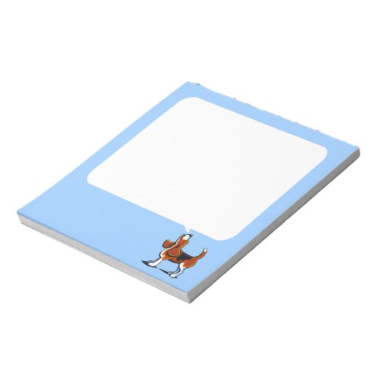 Dreisfarben-Beagle-Bucht Notizblock (Rotiert)