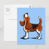 Dreisfarben-Beagle-Bucht Postkarte (Vorne/Hinten)