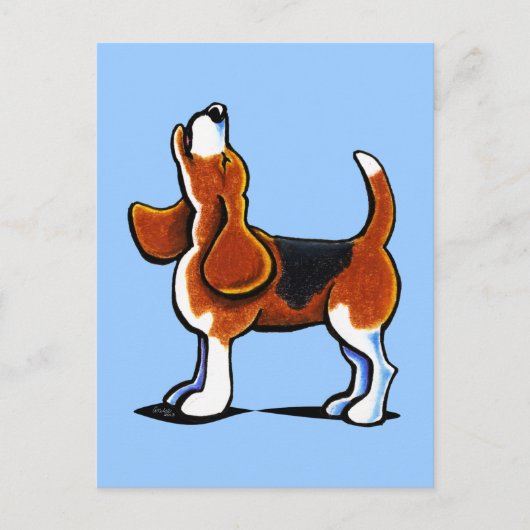 Dreisfarben-Beagle-Bucht Postkarte (Vorderseite)