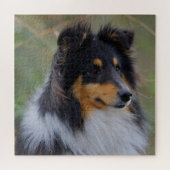 Dreisfarbensaltie (Shetland Sheepdog) Puzzle (Horizontal)