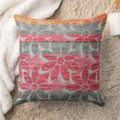 Dreisfarbig Daisy Print Cotton Throw Kissen (Decke)