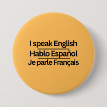 Dreisprachige Sprach "Ich spreche" Pins