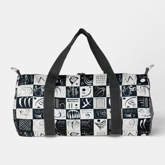 Dreißig, biomorphe Abstraktion - Kandinsky Duffle Bag (Vorderseite)