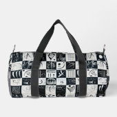 Dreißig, biomorphe Abstraktion - Kandinsky Duffle Bag (Rückseite)