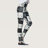 Dreißig, biomorphe Abstraktion - Kandinsky Leggings (Rechts)